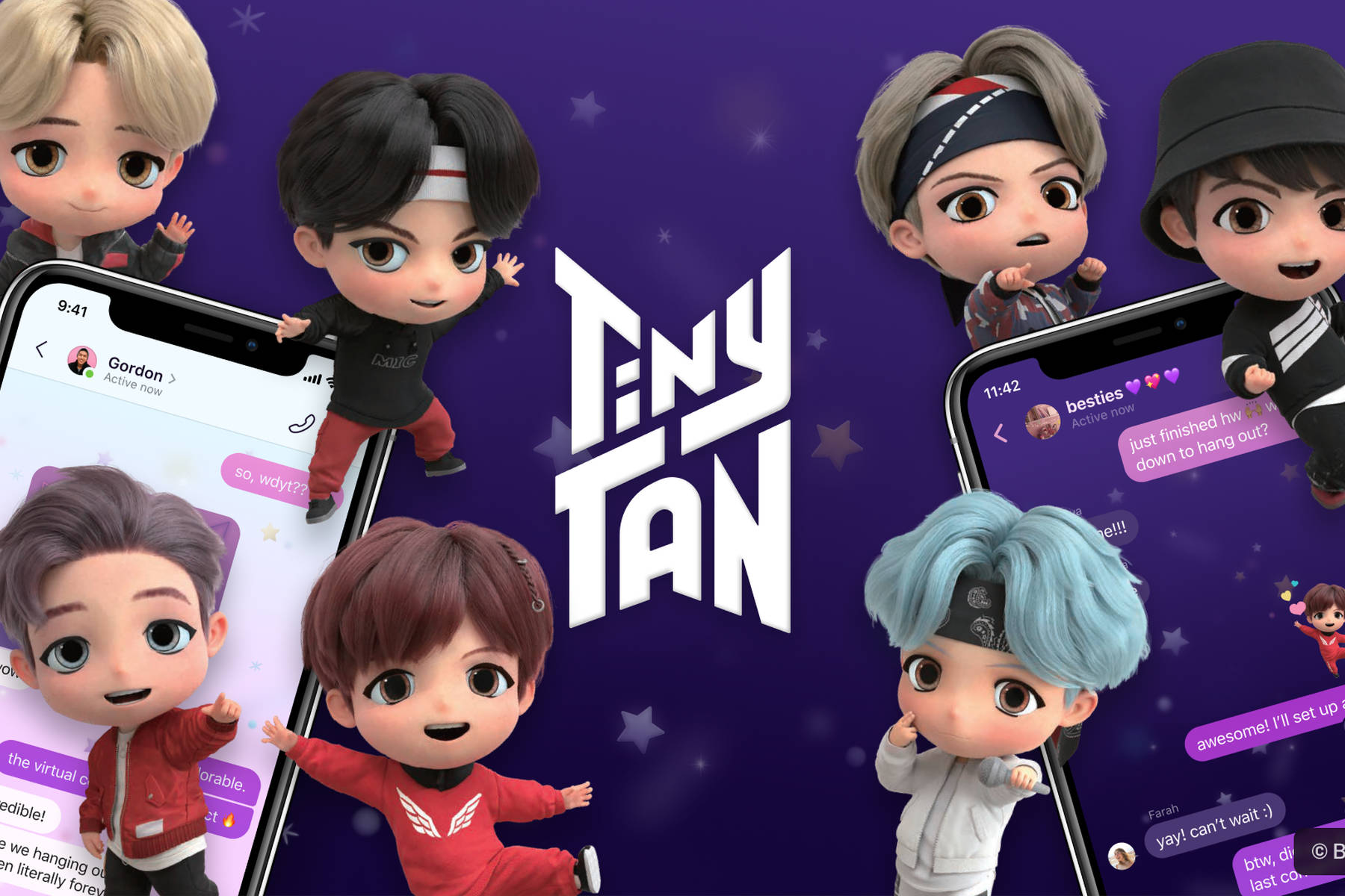Messenger bts TinyTan 3 New Messaging features added to Messenger and Instagram by Facebook