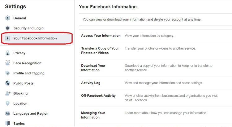 delete facebook account 3 How to Deactivate or Delete your Facebook Account 2021